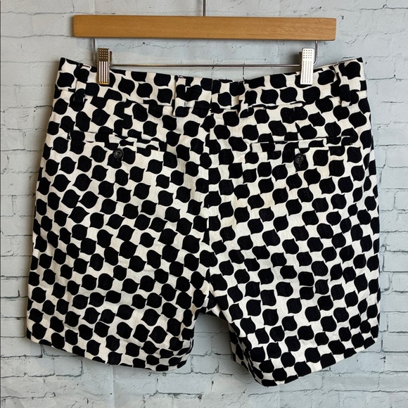 Mr Turk Shorts Black & White Mod Geometric Pattern 32” 6” Inseam Resort Preppy - Picture 12 of 15